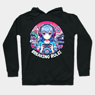 Breaking rules gamer girl Hoodie